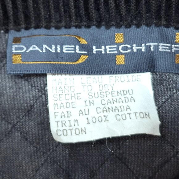 Vintage Daniel Hechter quilted black jacket Made in Canada - Picture 4 of 9